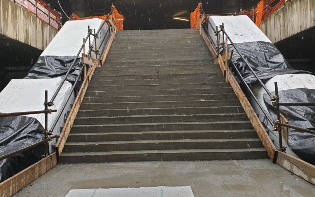 Posate le scale mobili nella stazione “Italia 61-Regione Piemonte”